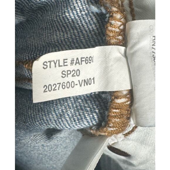 Madewell The Perfect Vintage Crop Jean in Enmore Wash Raw Hem Edition Sz 25 - Picture 16 of 16